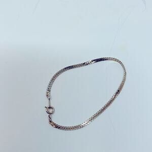 Herringbone Korean Gold Herringbone Chain Bracelet Size 7 Inches